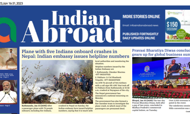 Indian Abroad – Jan 16-31, 2023