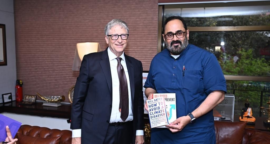 Bill Gates meets Rajeev Chandrasekhar, discusses India Stack, AI innovations
