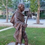 Khalistani menace unabated, Mahatma Gandhi statue defaced in Canada