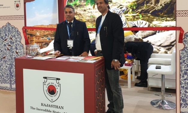 Rajasthan Tourism wooing European tourists at International Travel Bourse