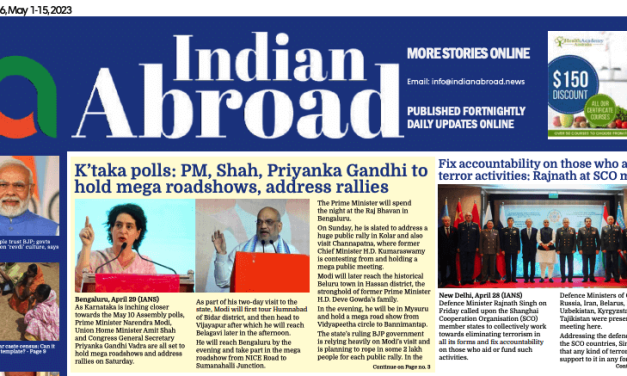 Indian Abroad – May 1-15, 2023