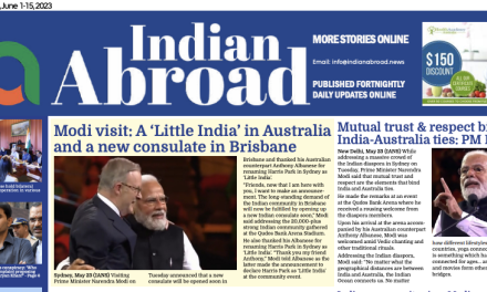 Indian Abroad – June 1-15, 2023