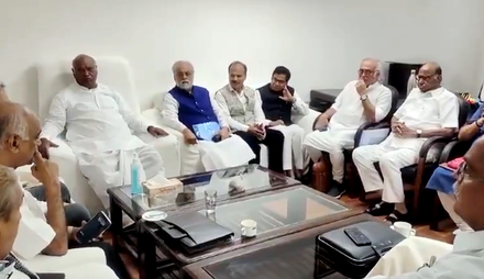 Oppn meets at Kharge’s chamber, discusses strategy for Parliament’s special session