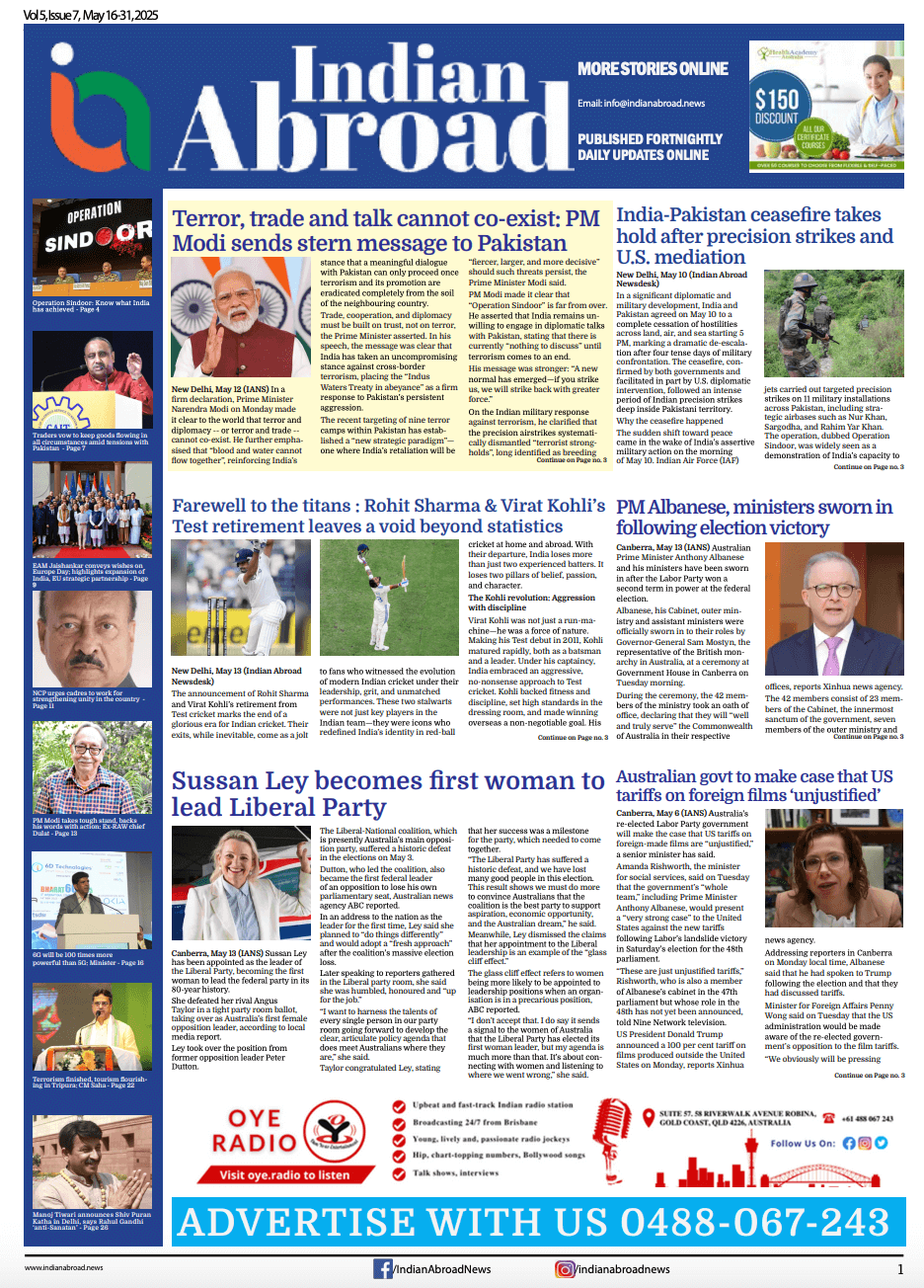 Indian Abroad Vol 5 Issue 7 May 16-31