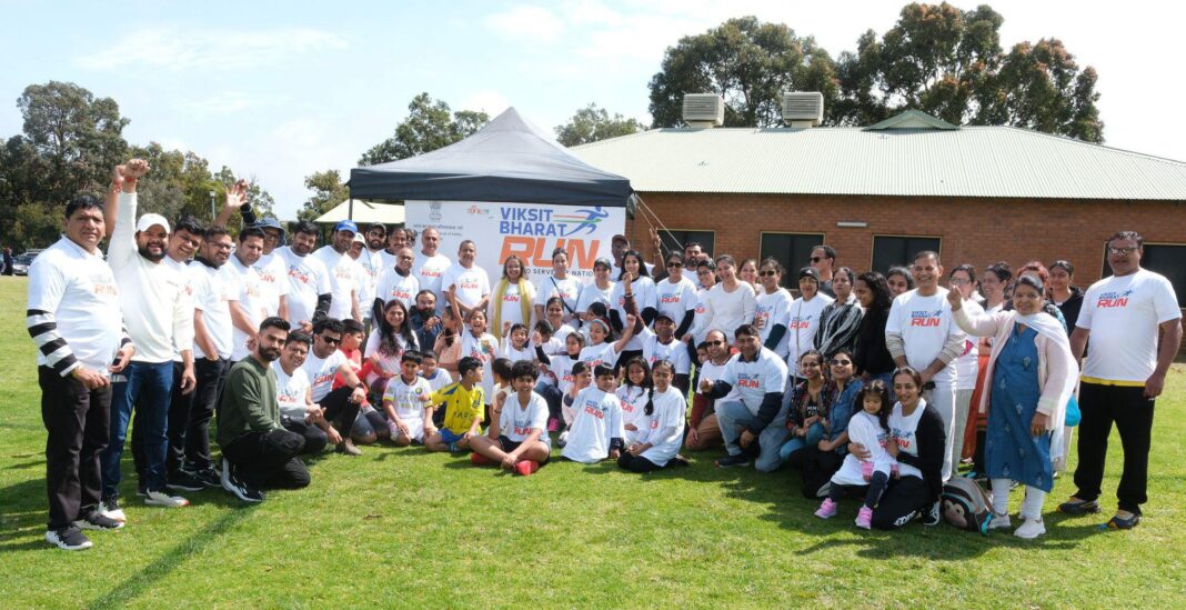 Viksit Bharat Run in Perth brings community together for fitness & vision