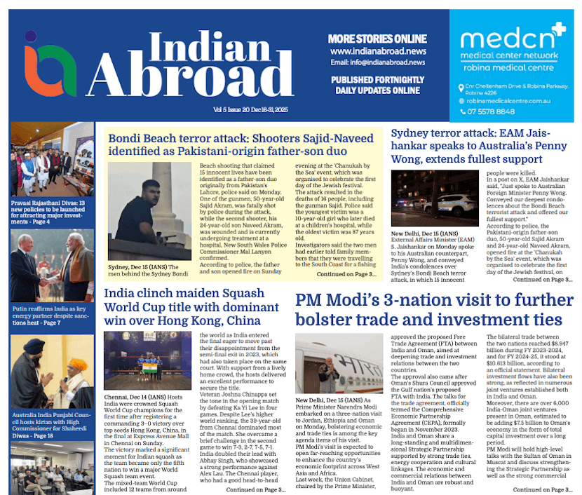 Indian Abroad – Dec 16-31, 2025