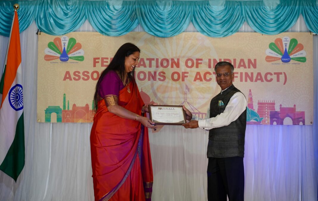 Indian High Commissioner attends Australia Day celebrations hosted by FINACT