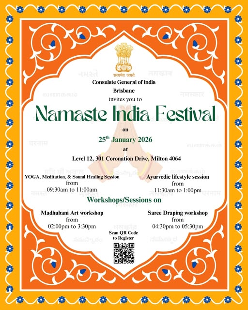 Brisbane Consulate to host Namaste India Festival