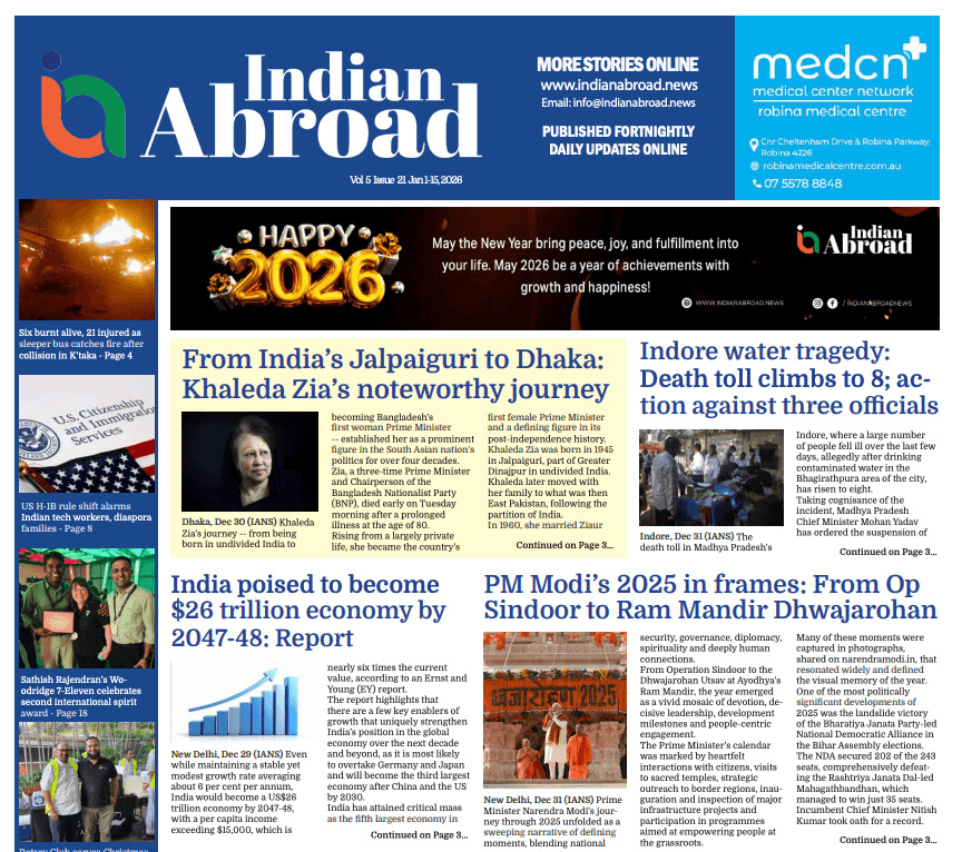 Indian Abroad – Jan 1-15 2026