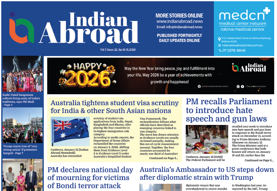 Indian Abroad – Jan 16-31, 2026