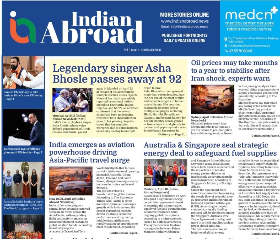 Indian Abroad April 16-30, 2026