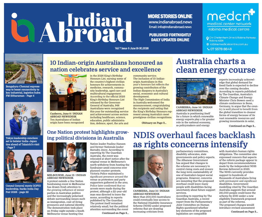 Indian Abroad June 16-30, 2026
