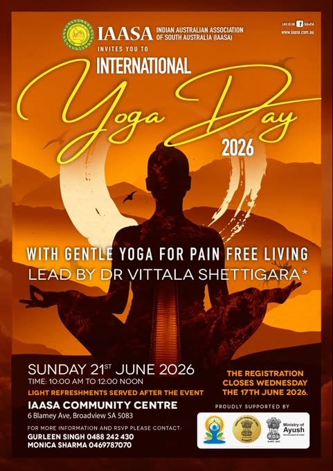 South Australia community invited to celebrate Yoga day