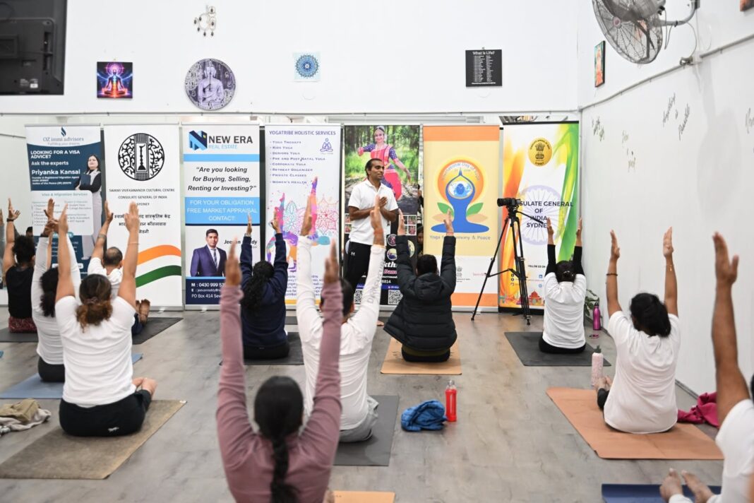 Yoga Tribe event marks International Day of Yoga in Sydney