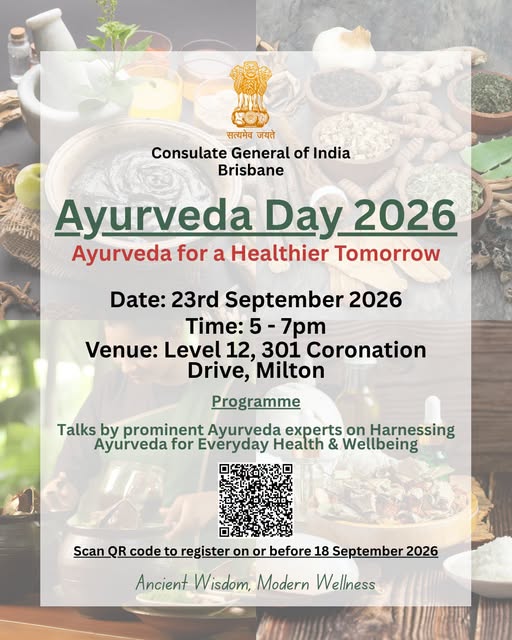 Ayurveda Day to be celebrated in Brisbane